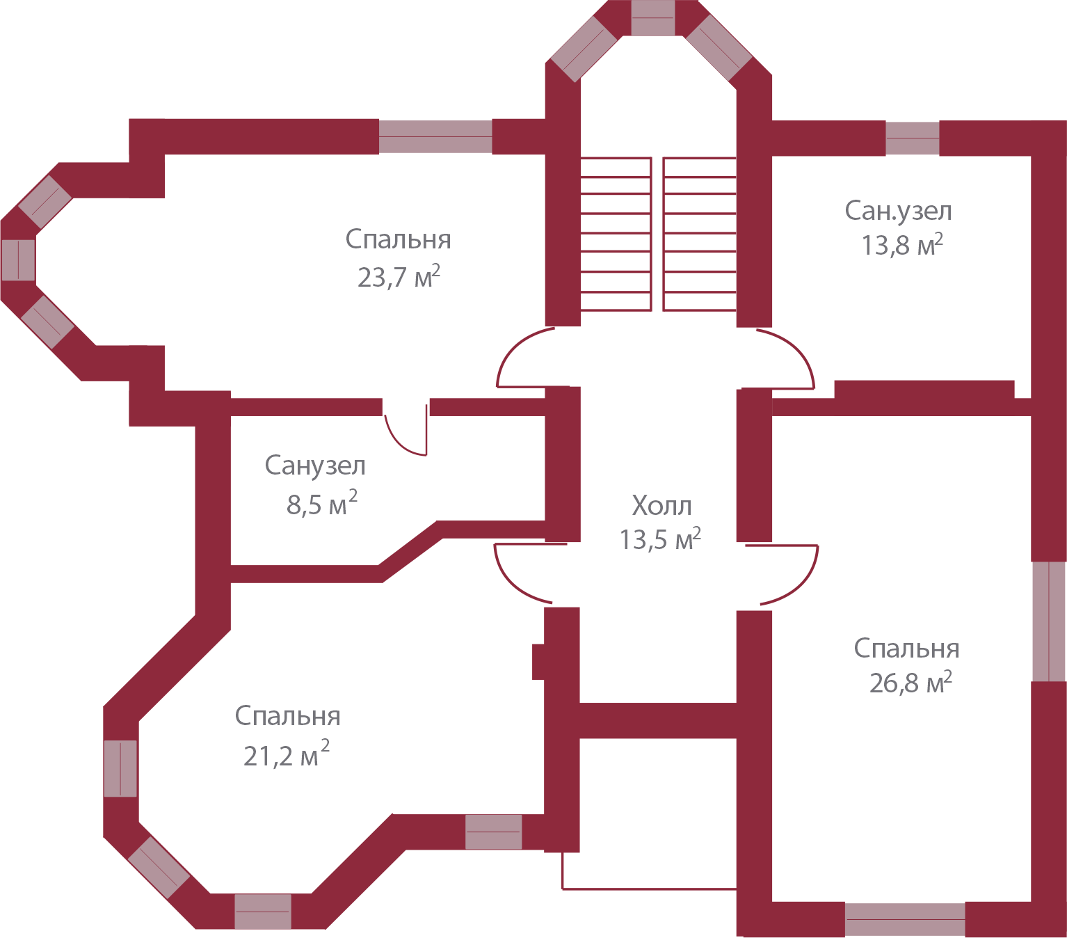 Планировка коттеджа 1031 Шампань, пл.2