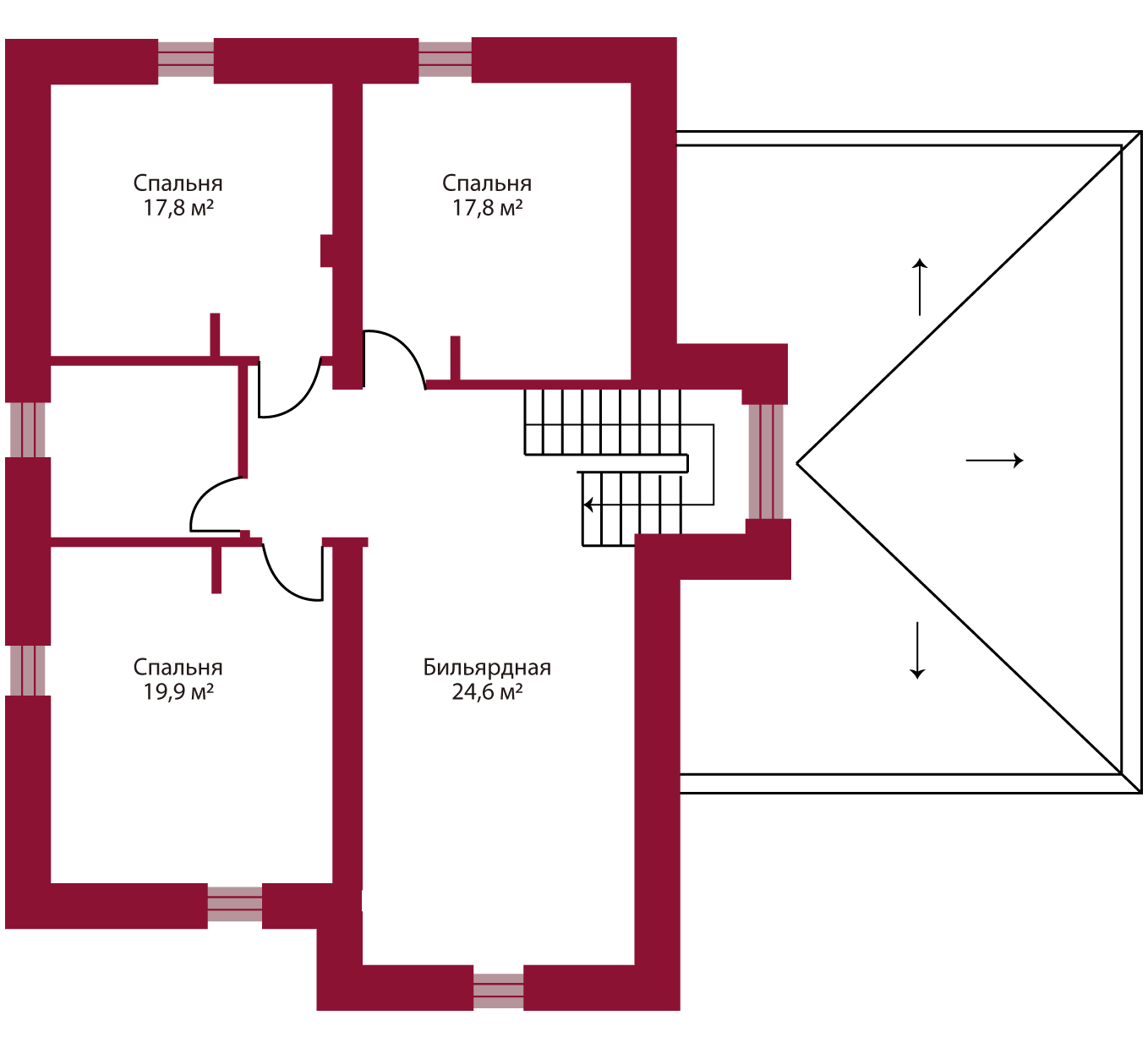 Планировка коттеджа 805 Шардоне, пл.2