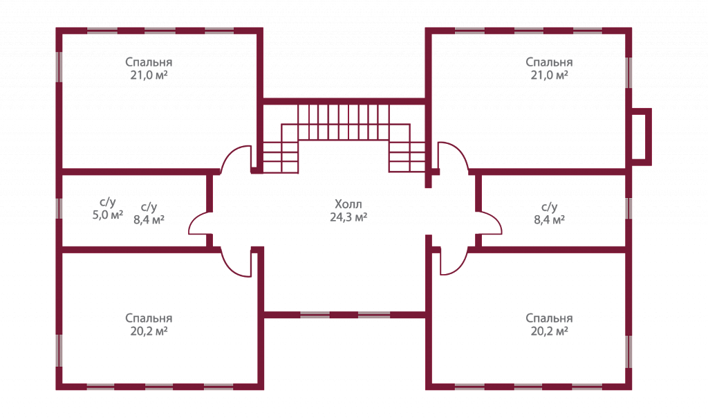 Планировка коттеджа 804 Этуаль, пл.2