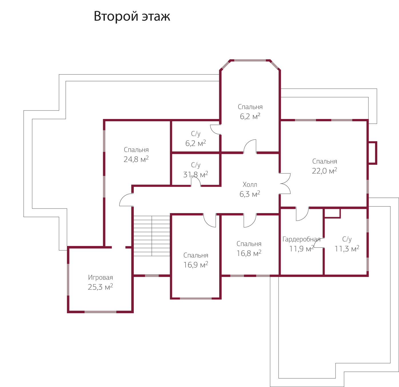Планировка коттеджа 934 Оникс, пл.2