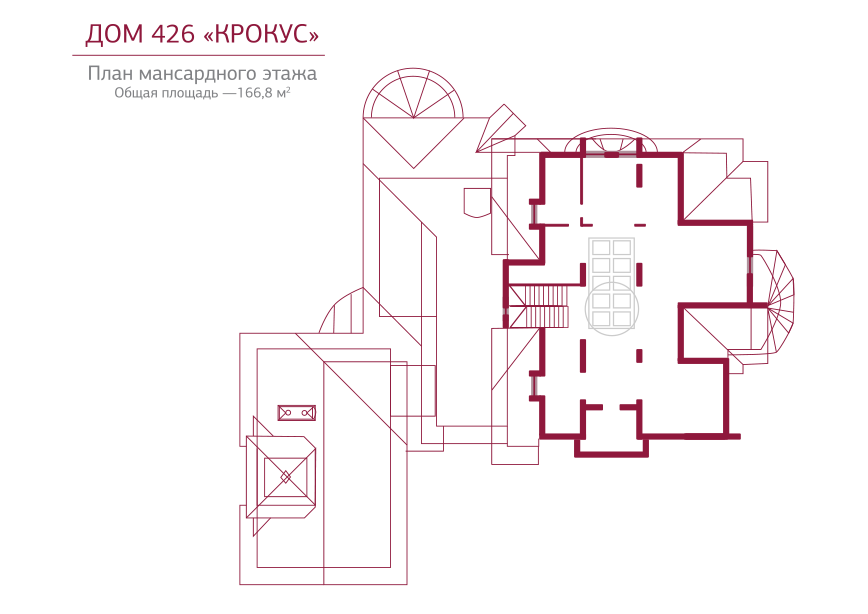 Планировка коттеджа 426 Крокус, пл.4