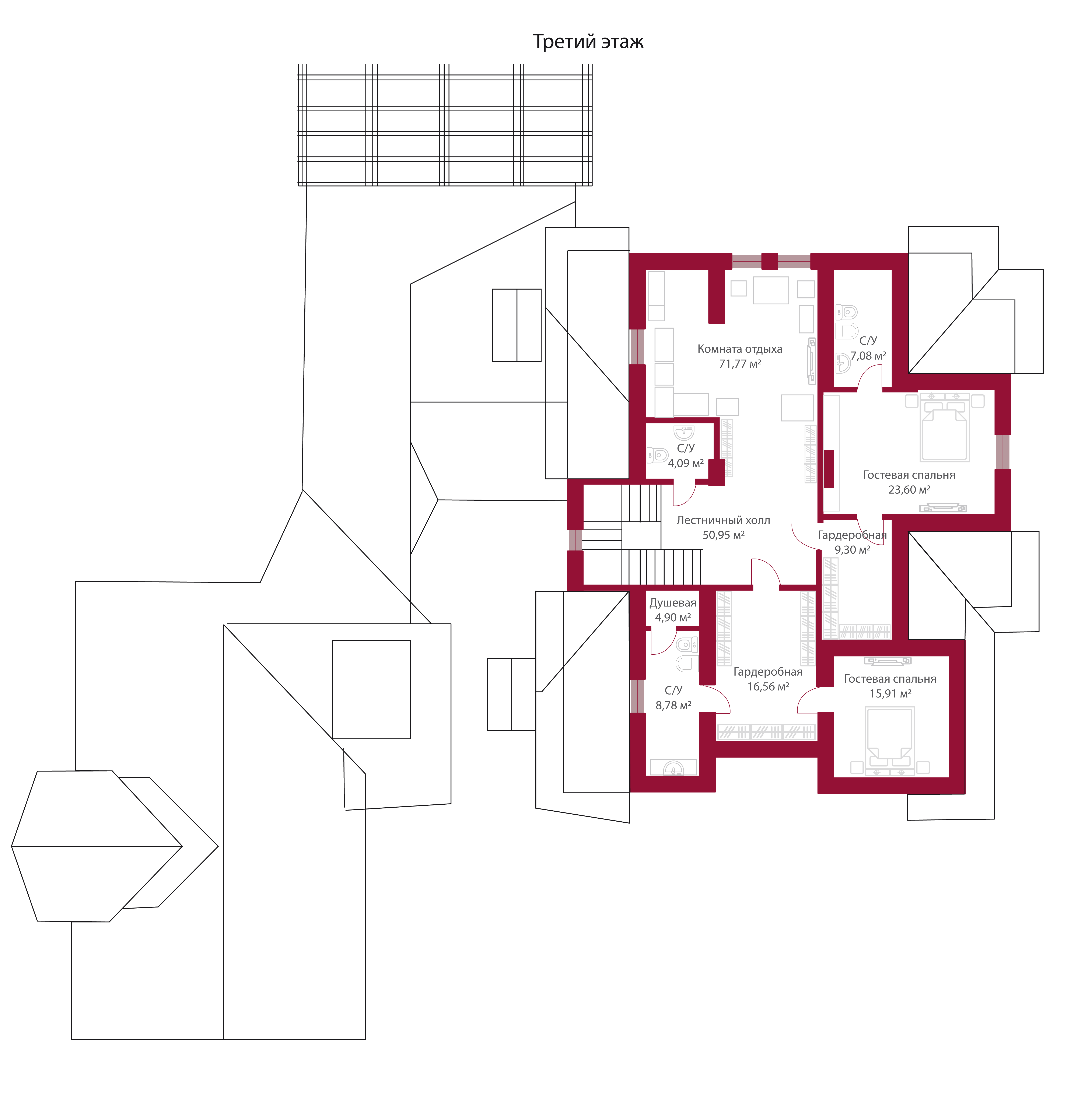 Планировка коттеджа 470 Крокус, пл.4