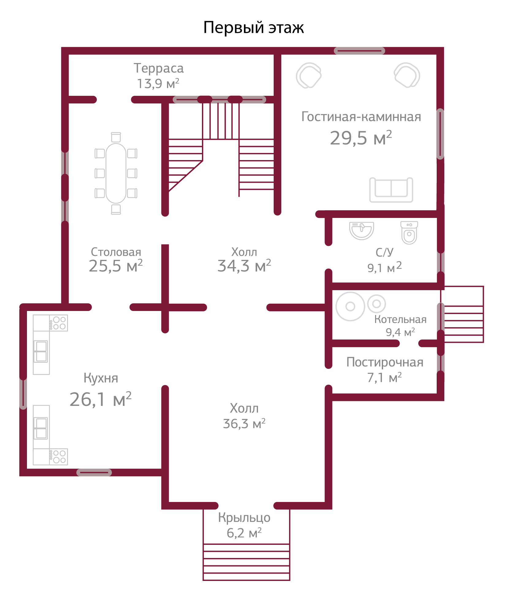 Планировка коттеджа 808 Триумф, пл.2