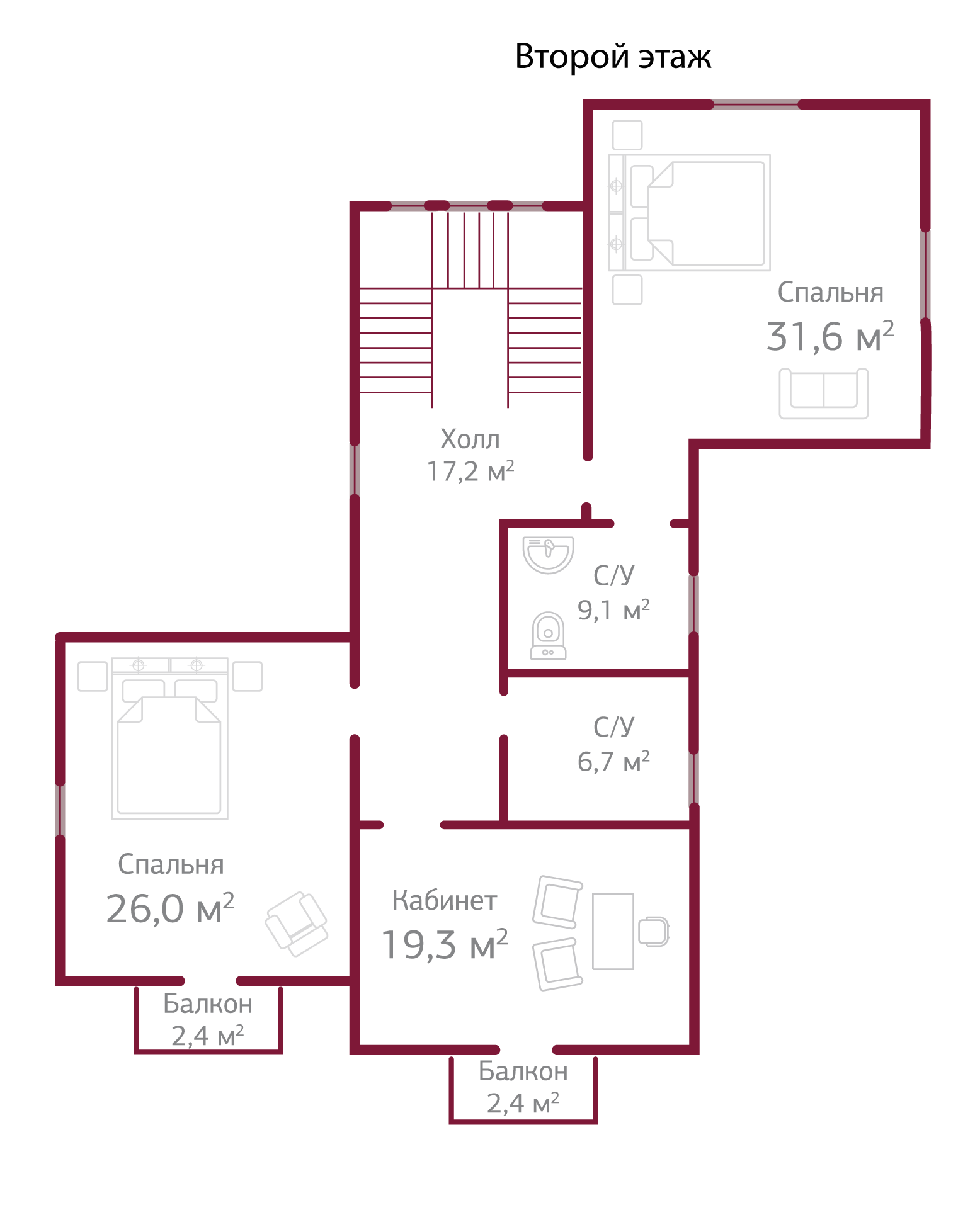 Планировка коттеджа 808 Триумф, пл.3