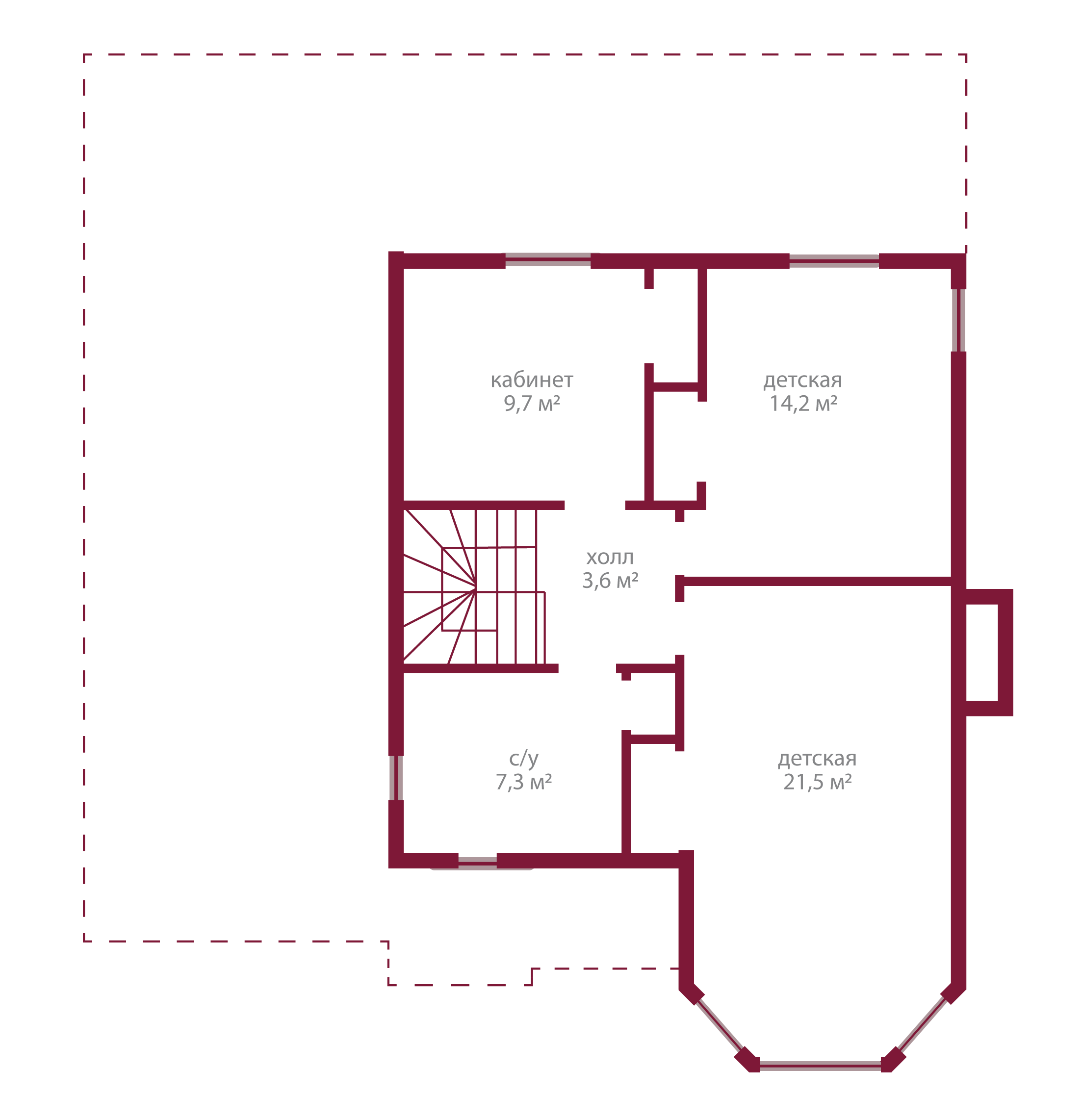 Планировка коттеджа 104 Эльдорадо, пл.2